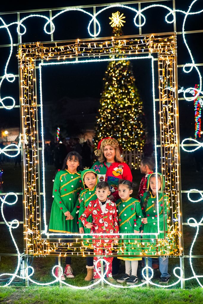 Family at Light Display 2023